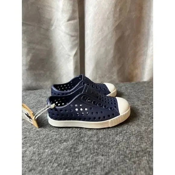 😀 Native L83604 Unisex Kids Regatta Blue Jefferson Child Slip On Shoes Size C4 - Picture 2 of 8
